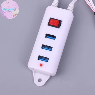 MyriadU 3USB คลิปพร้อมเครื่องชาร์จเครื่องชาร์จโทรศัพท์มือถืออินเทอร์เฟซ USB เครื่องชาร์จโทรศัพท์มือถือแบตเตอรี่สากล TH