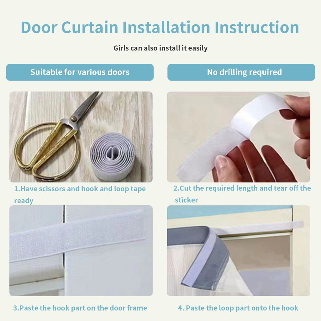 แนะนำ ผ้าม่าน 250 * 120 ซม.ตู้ปิดกั้นผ้าม่านตู้เสื้อผ้าผ้าม่านประตู Anti-ฝุ่นผ้าม่านพรุนฟรี Velcro ชั้นวางตู้ผ้าม่านตกแต่งที่สวยงาม Gau ราคาพิเศษ มีเก็บเงินปลายทาง