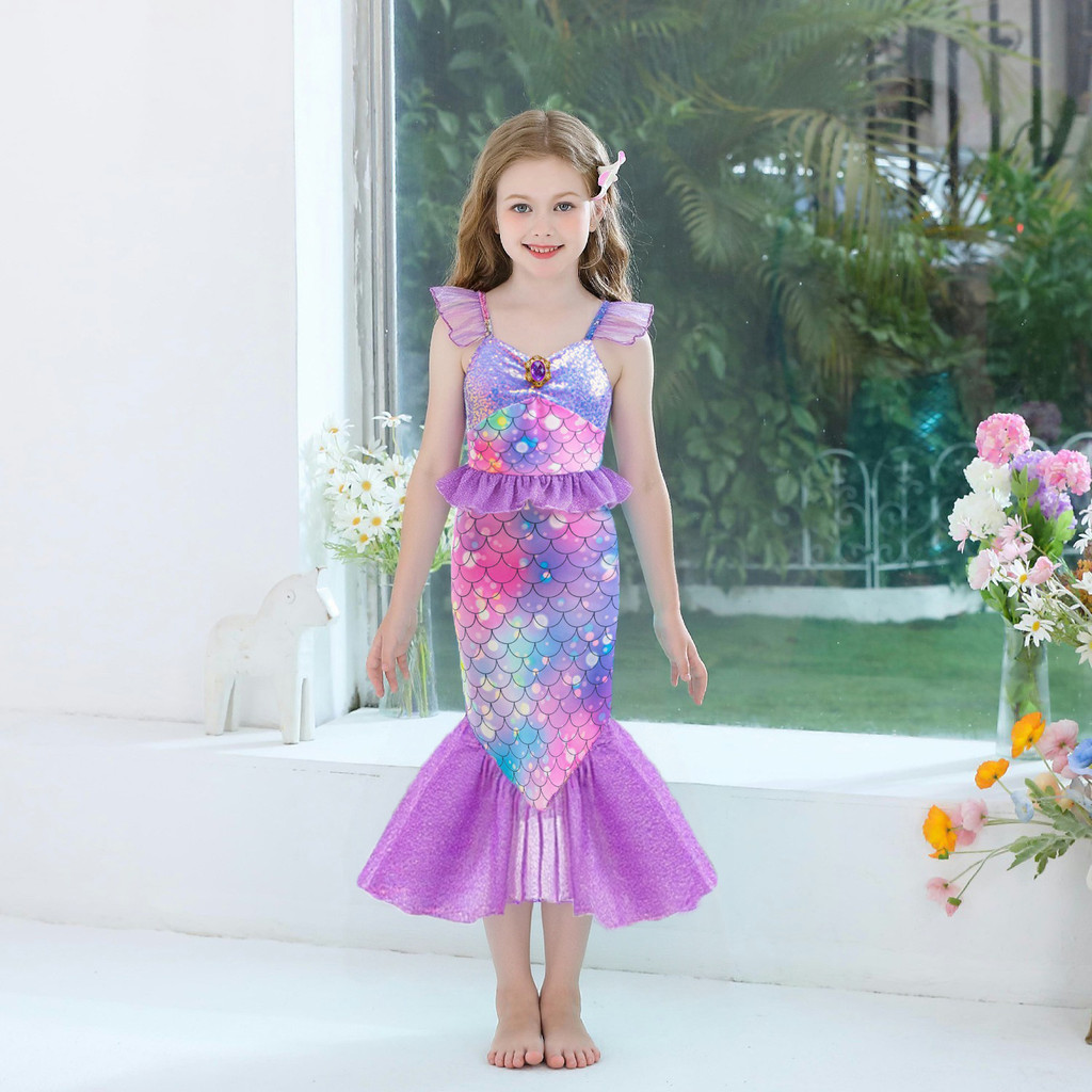 ชุดนางเงือกสไตล์เจ้าหญิง ออกแบบมาอย่างสวยงามและเหมาะสำหรับการแสดงหรืองานปาร์ตี้พิเศษ - รูปที่ 2