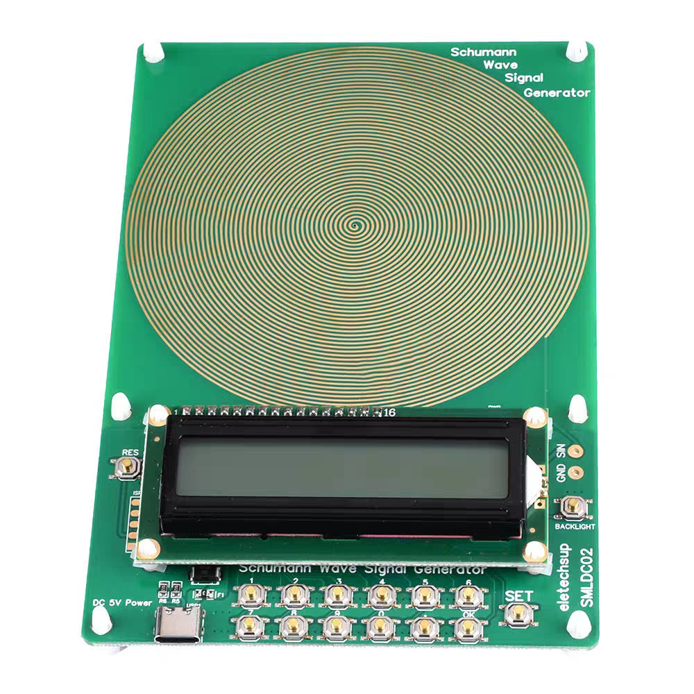 เครื่องกําเนิดไฟฟ้า Schumambo 7.83 HZ เครื่องกําเนิดสัญญาณความถี่ที่ปรับได้ Pure Sine Wave 0.01 Hz~1