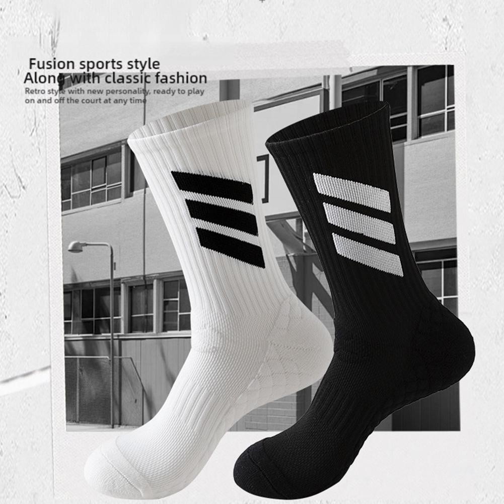 ถุงเท้าหนาบีบอัดสำหรับผู้ชาย ออกแบบมาเพื่อบาสเกตบอลและวิ่ง - รูปที่ 3