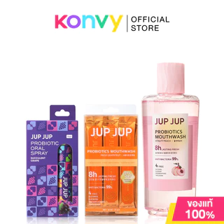 JUP JUP Probiotic Oral Spray จุ๊บจุ๊บ สเปรย์ดูแลช่องปาก โพรไบโอติก 8ml (Peach/Grape/Green Apple)