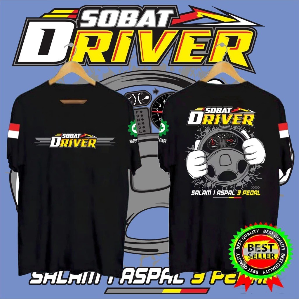 SOBAT DRIVER MENS T-shirt - เสื้อยืด Distro พร้อมคํา MEN SOBAT DRIVER - เสื้อยืดผู้ชายและผู้หญิง