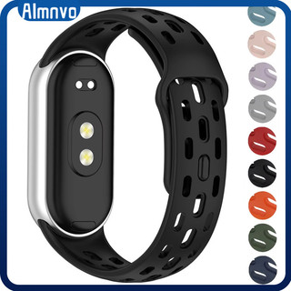 สายรัดซิลิโคนสำหรับ for Xiaomi Mi Smart Band 10 9 8 NFC สายรัดยางกีฬาอ่อนสำหรับ for Smartwatch Xiaomi Mi Band 10 9 8
