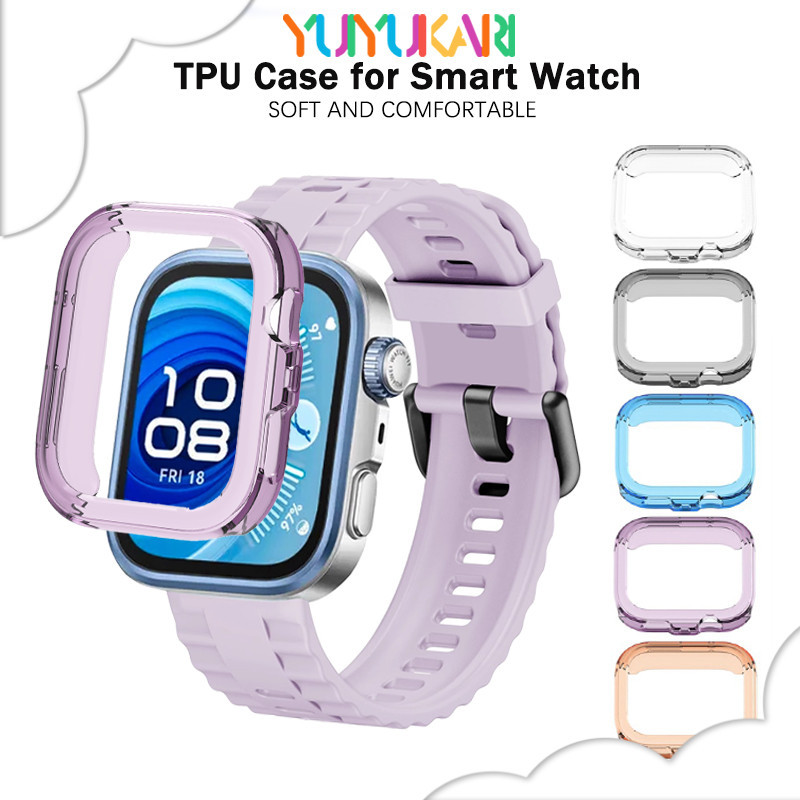 ครอบคลุมกรณี TPU อ่อนสำหรับ for Huawei Watch Fit 4/4 Pro ครอบคลุมป้องกันหน้าจอกลวงสำหรับ for Huawei Fit 4/4 Pro