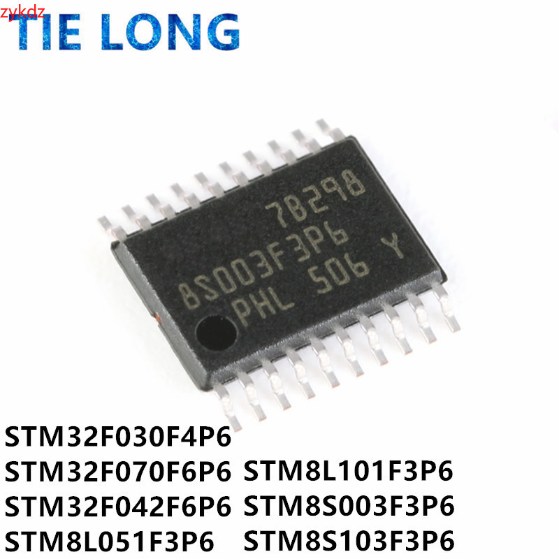 1 ชิ้น/ล็อต STM32F030F4P6 STM32F042F6P6 STM32F070F6P6 STM8L051F3P6 STM8S003F3P6ST6STM8SOT3P6 STM8S-O