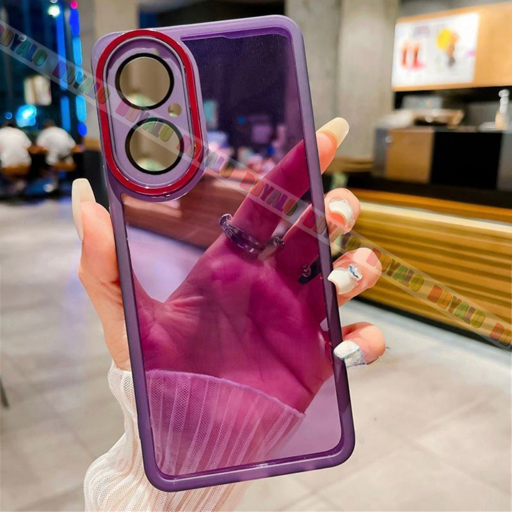 สําหรับ Nova Y73 สําหรับ Huawei Nova Y73 Y 73 NovaY73 HuaweiNovaY73 สแควร์ชุบเคสโทรศัพท์แฟชั่นคู่ซิล