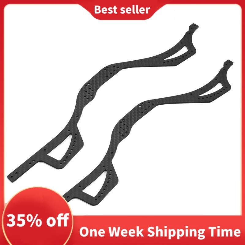 1 คู่คาร์บอนไฟเบอร์แชสซีแผ่นด้านข้างสําหรับ Axial SCX10 Pro SCX10Pro RC รถอัพเกรดอะไหล่อุปกรณ์เสริมอ