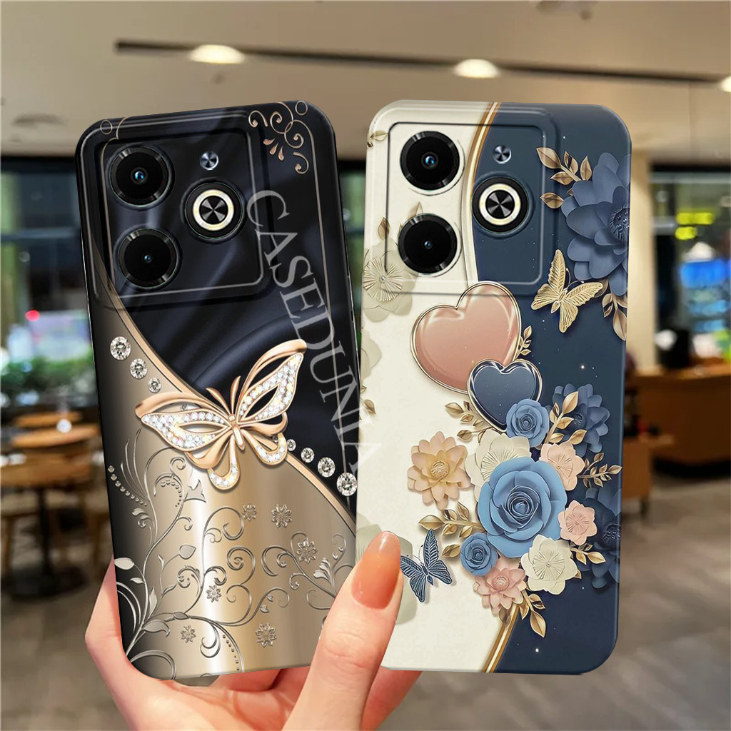 Itel P55 4g / Smart 8 / 8 Pro / Hot 40i Tecno Spark 20 20c G0 2024 เคส Infinix Softcase กันชน