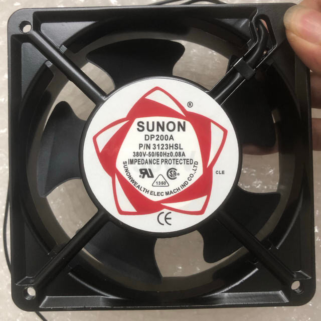 Jianzhun SUNON DP200A P/N2123HSL AC220V 380V พัดลมระบายความร้อนเงียบ 12 ซม.
