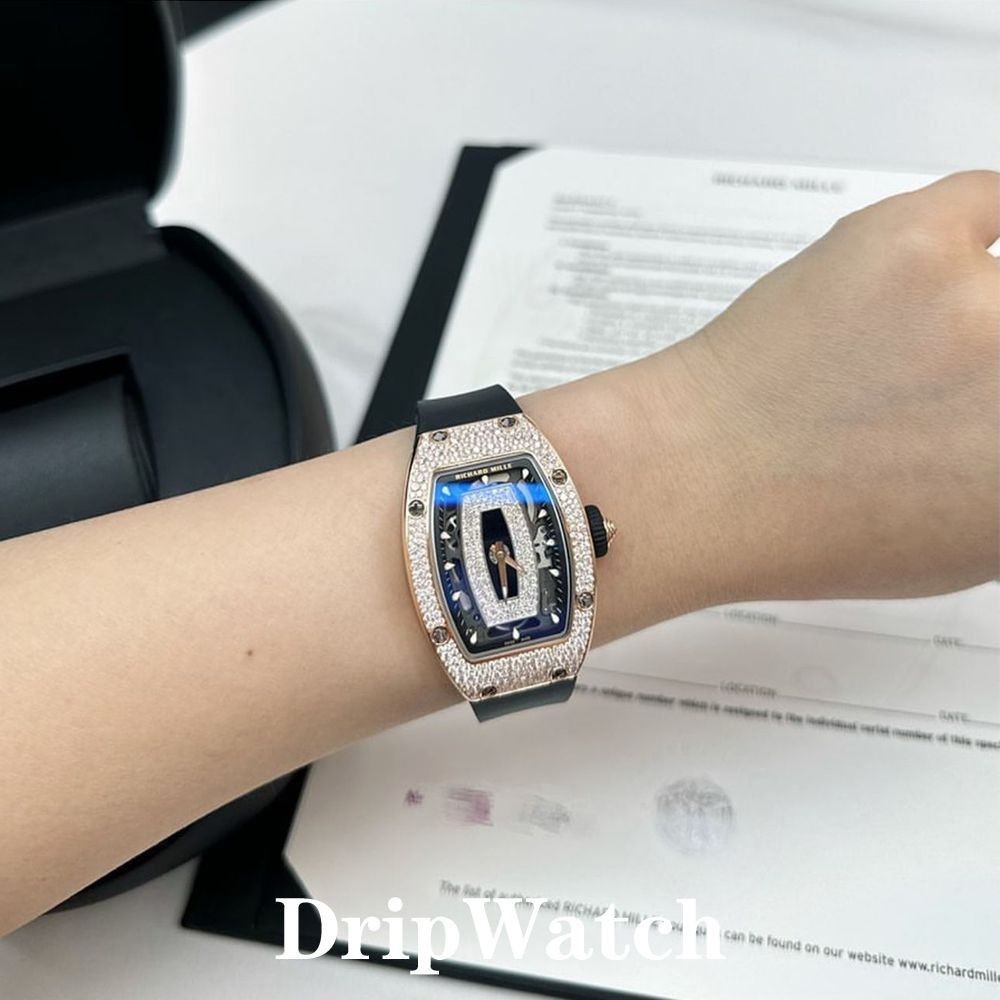 Sd Richard RM07-01 Red Lips Gypsophila Ladies Quartz Watch Niche Light Luxury High-End Diamond Watch