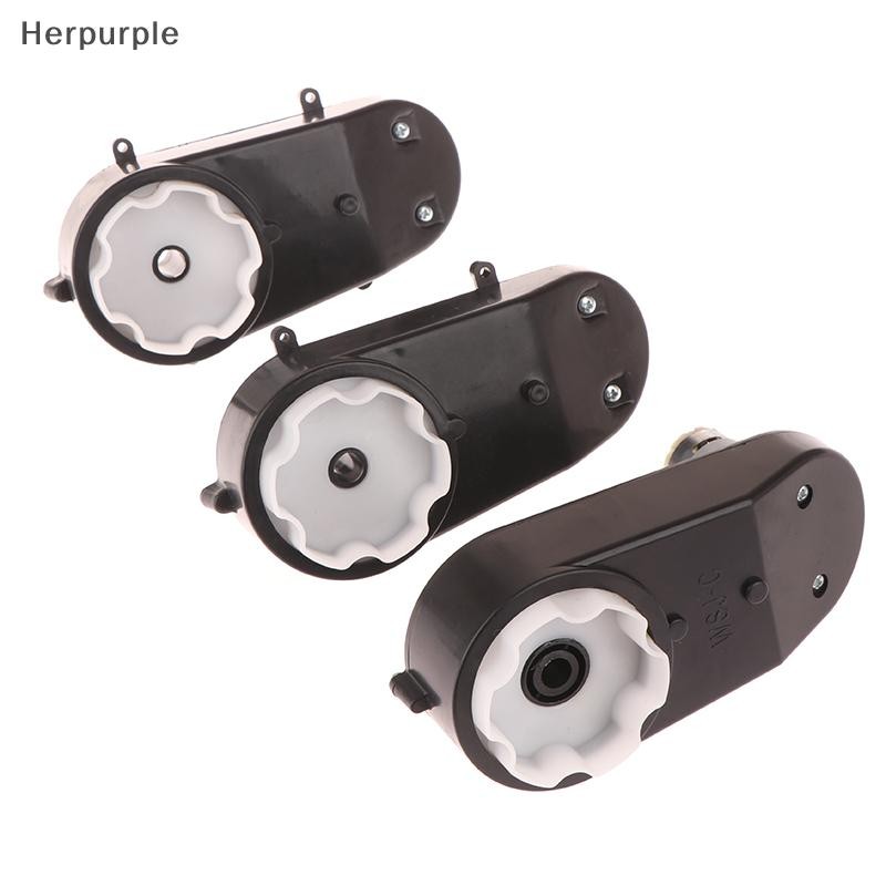 Herpurple 6 V/12 V RS390 เด็กขี่รถของเล่นมอเตอร์เด็กล้อรถเกียร์มอเตอร์ความเร็วสูงสําหรับรีโมทคอนโทรลรถอะไหล่ TH