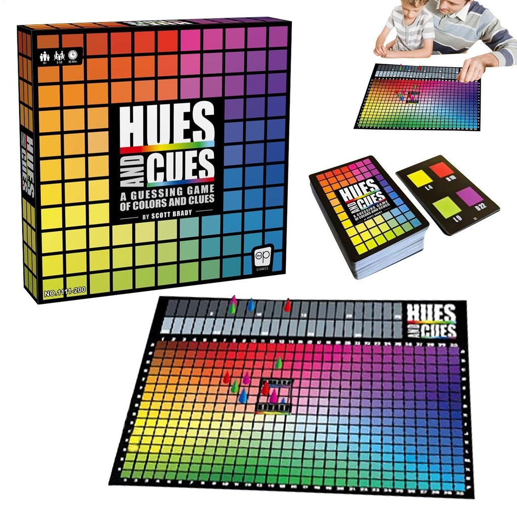 เกมบนโต๊ะ เกมกระดาน | เชื่อมต่อ Cules และ Guess จาก Color Squares | ผู้ใหญ่ Artsy Challenges Guessing Tabletop Toy natath