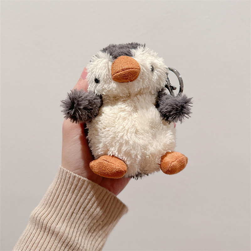 [G-Plus Studio] เคสหูฟังเพนกวินขนยาวเหมาะสําหรับเคสป้องกัน AirPods4