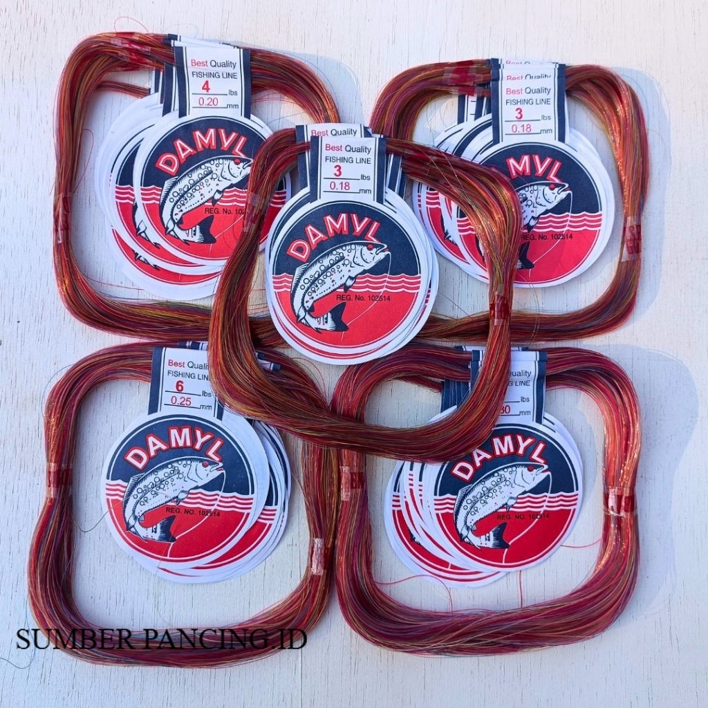 DAMYL MAMBO 1 LB - 20 LB - DAMYL MAMBO GOLDENFISH STRINGS - DAMYL COLOR