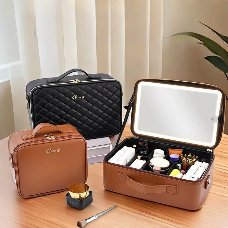 BTH.LED กระเป๋าเครื่องสําอางพร้อมโหมดแสง 3 โหมด กระเป๋าแต่งหน้า - รับของขวัญฟรีเมื่อสั่งซื้อ