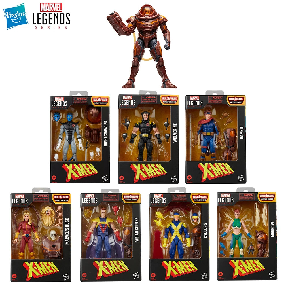Hasbro Marvel Legends Series X-MEN Nightcrawler, Marrow, Cyclops, Wolverine, Fabiaan Cortez, Husk, แ