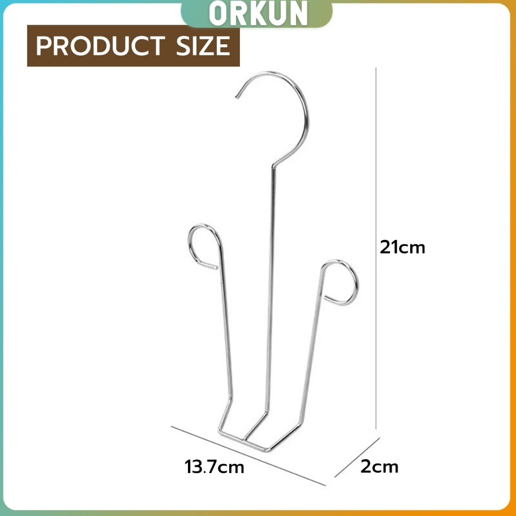 Orkun 1 ชิ้น สแตนเลส ไม้แขวนรองเท้า  ที่ตากรองเท้า  สินค้าพร้อมส่งในไทย Shoe drying rack - รูปที่ 6