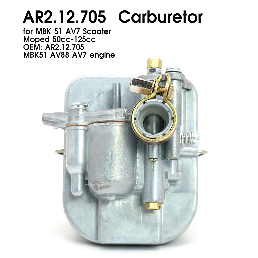 Motorcycle Carburetor for MBK 51 AV7 Scooter 88 Cyclo Moped 50cc-125cc Engine AR2.12.705