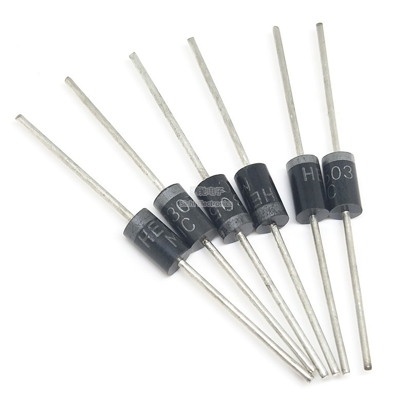 HER508/503/504/307/308/304/302/307/305 ปลั๊กตรง Quick Recovery Diode DO-27