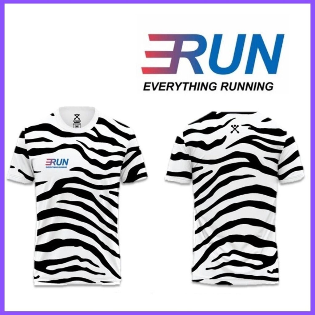 เสื้อยืด ERUN ลายจิงโจ้ สีดำ/ขาว และชมพูเนบิวลา
