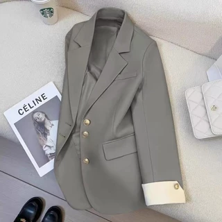 SUNBALEE 🩵 SUIT-22 เสื้อสูท Blazer มีซับใน สูทแขนยาว สำหรับผู้หญิง เสื้อสูทพลัสไซส์ S-3XL สินค้าพร้อมส่ง