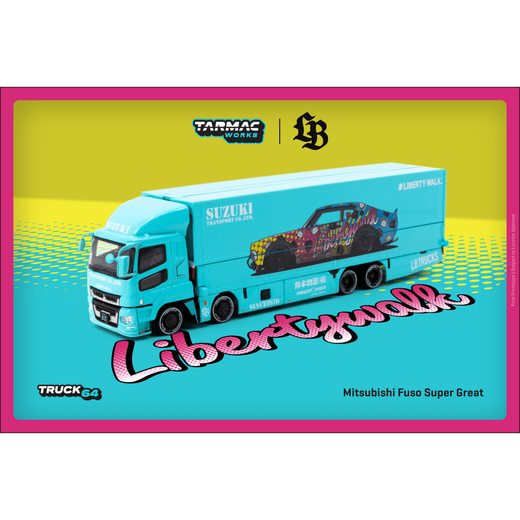Tarmac Works 1:64 TRUCK64 Mitsubishi Fuso Super Great LB-TRUCKS T64T-TL001-LBS