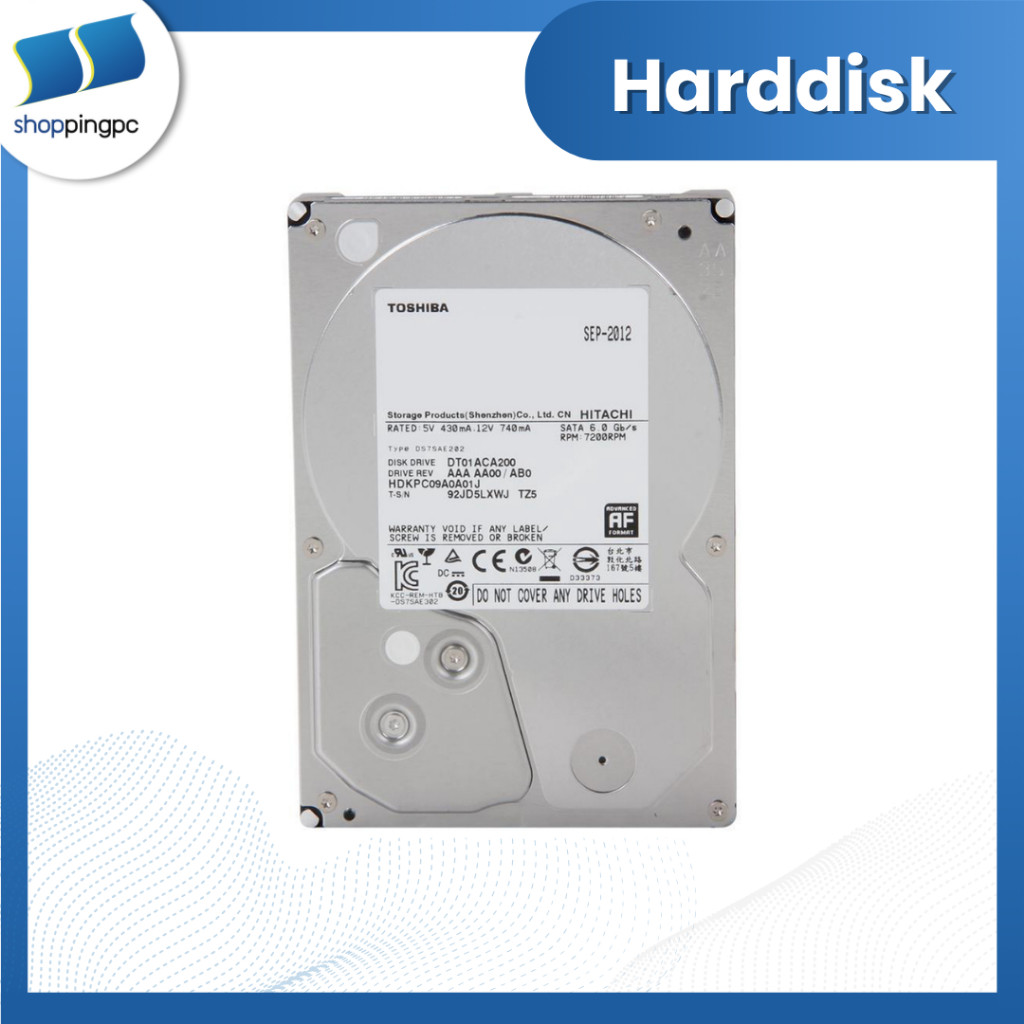 HDD TOSHIBA DT01ACA 7200RPM SATA3 (DT01ACA200)