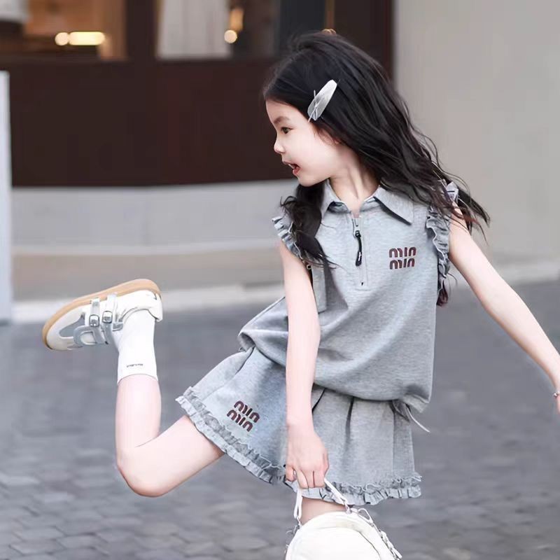 กางเกงขาสั้นเด็กผู้หญิง ไซส์ 110-150 cm สไตล์ใหม่สำหรับฤดูร้อน พร้อมลายพิมพ์แฟชั่น