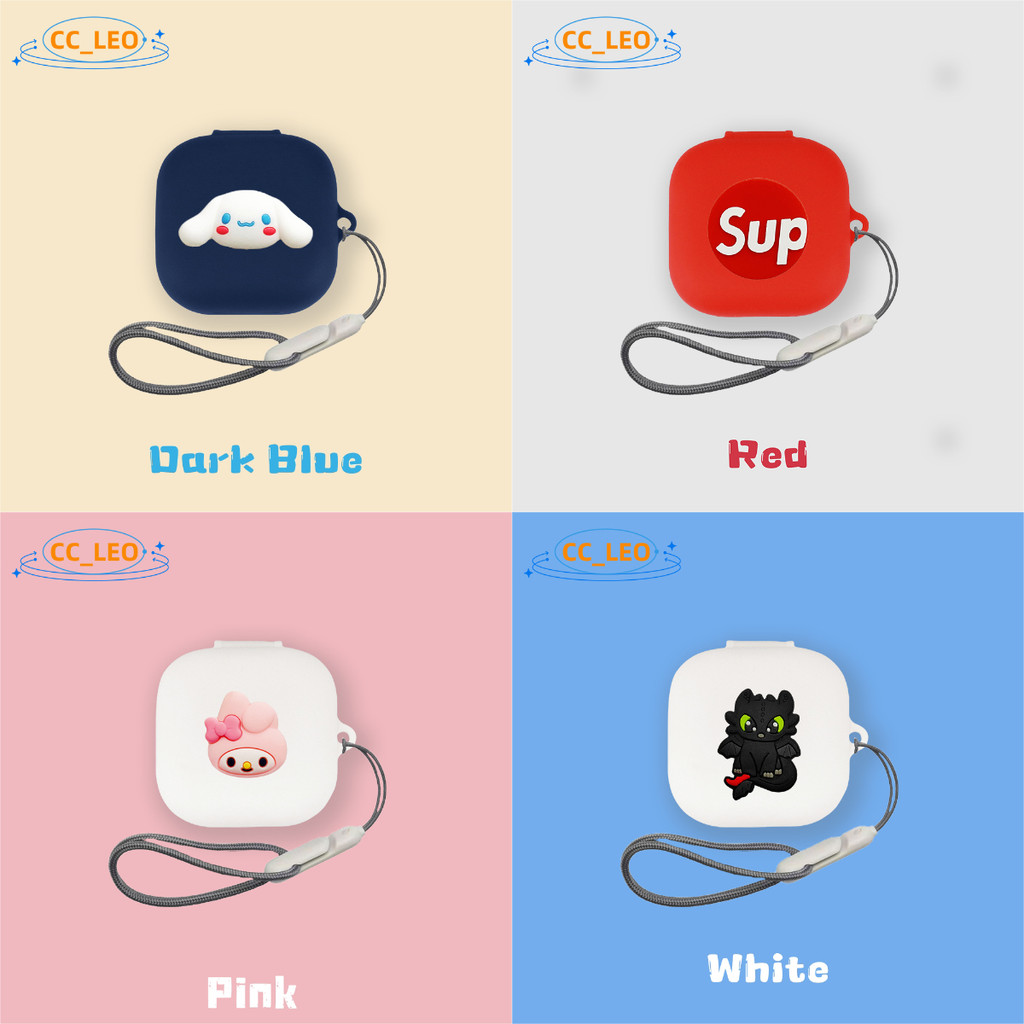 For QCY AilyBuds E20 Case QCY AilyBuds E20 Cartoon Mario Cute Sanrio Silicone Soft Case Suitable for