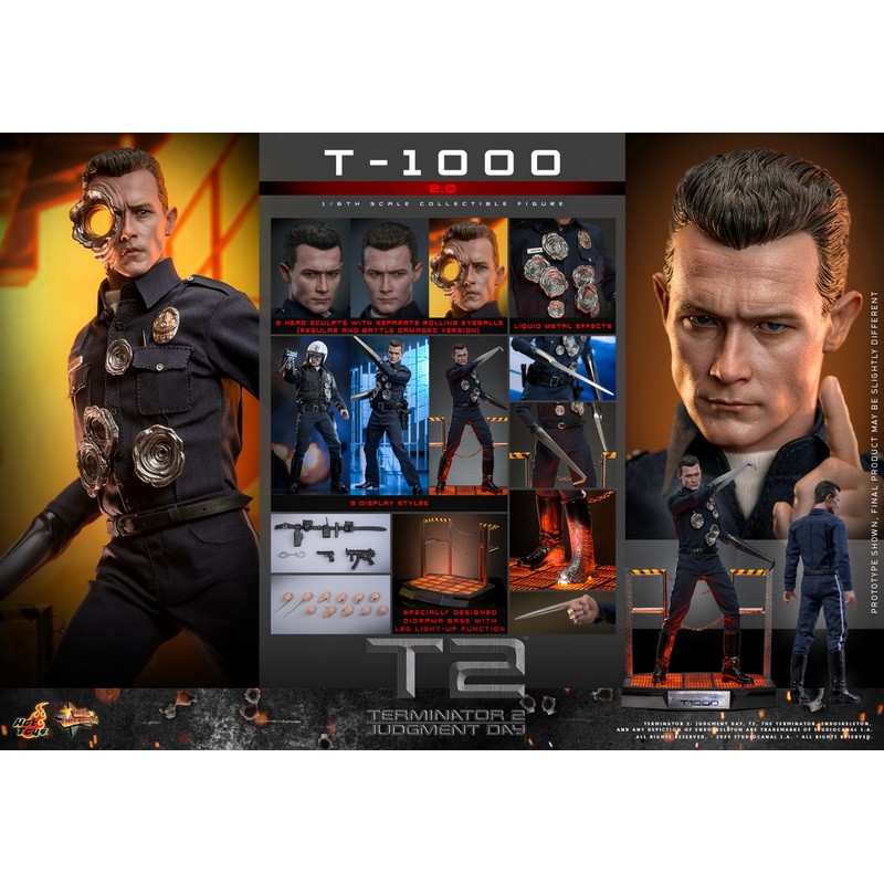 HotToys HT MMS774 1/6 Terminator T-1000 Robot 2.0 ตุ๊กตาสะสม