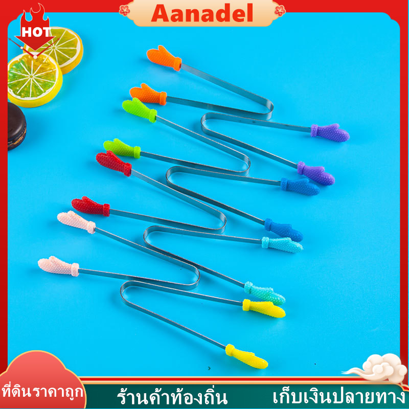🔴AA🔴 ที่คีบอาหารปลายซิลิโคน ขนาด5นิ้ว สำหรับคีบขนม น้ำตาล น้ำแข็ง อาหารขนาดเล็ก ขนมปัง ที่คีบซิลิโคนลายหัวใจ มือ ถุงมือ - รูปที่ 6