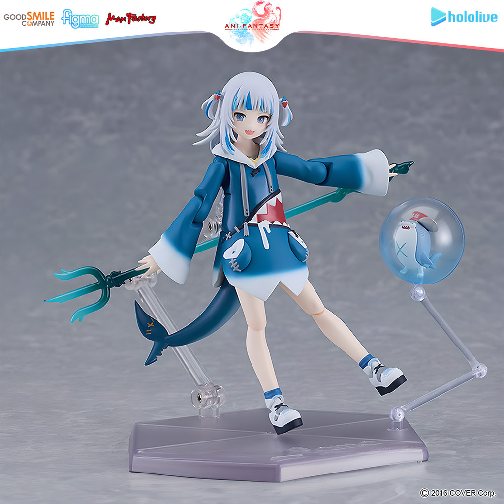 โดย GoodSmile x Max Factory 618 Gawr Gura Figma - VTuber รูปอนิเมะ