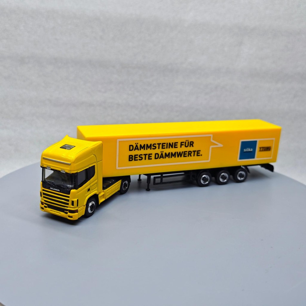 Herpa 1: 87 SCANIA Trailer Truck As Shot Alloy Car Model