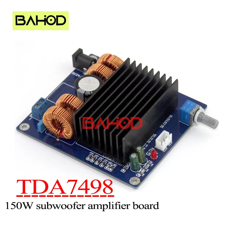 TDA7498 ซับวูฟเฟอร์ดิจิตอลเครื่องขยายเสียง Mono 150W Class D Hifi 2200UF/35V แอมป์สําหรับลําโพงซับวู
