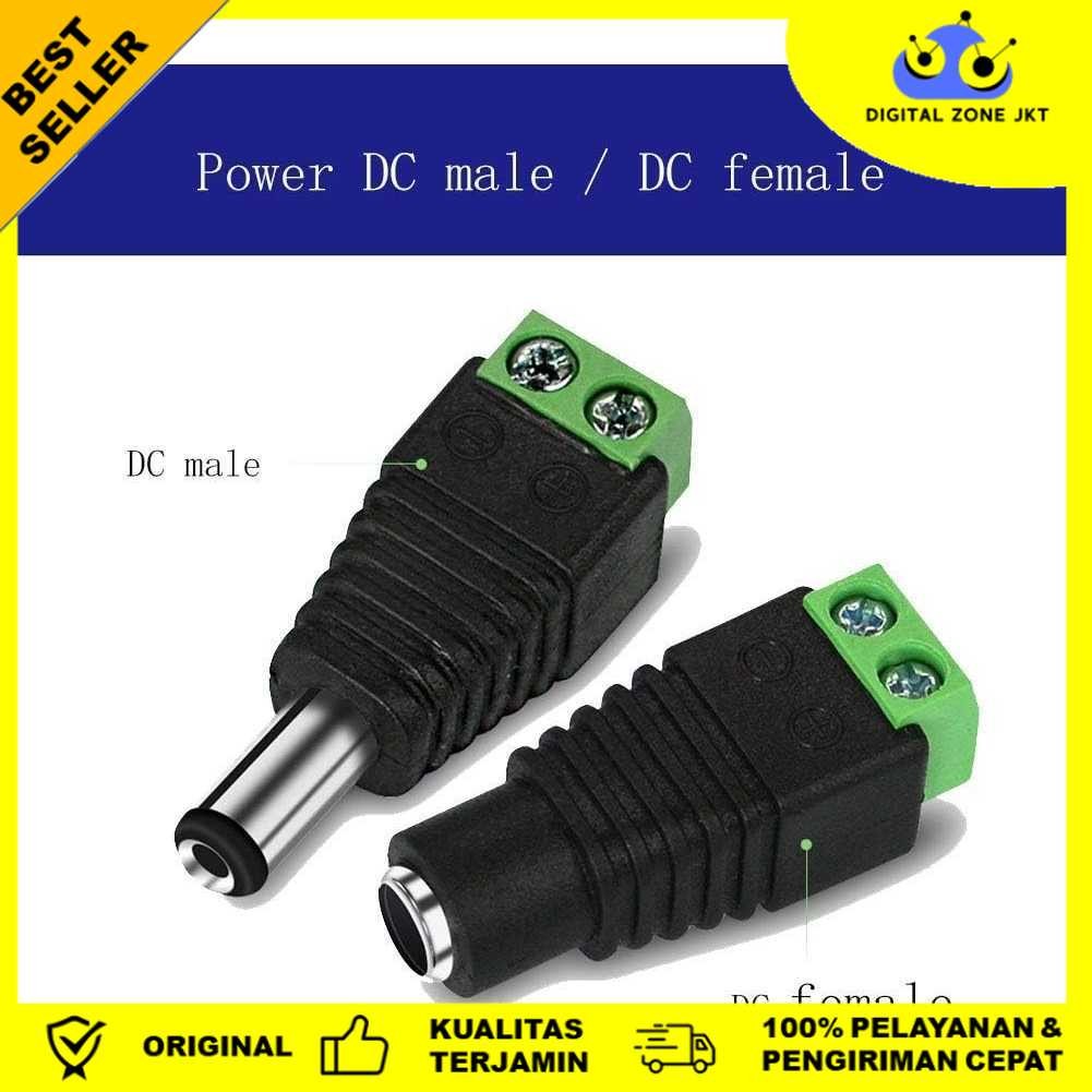 DC 12V ชายหญิงกล้องวงจรปิด LED Strip Jack Connector 5 คู่ - EC5