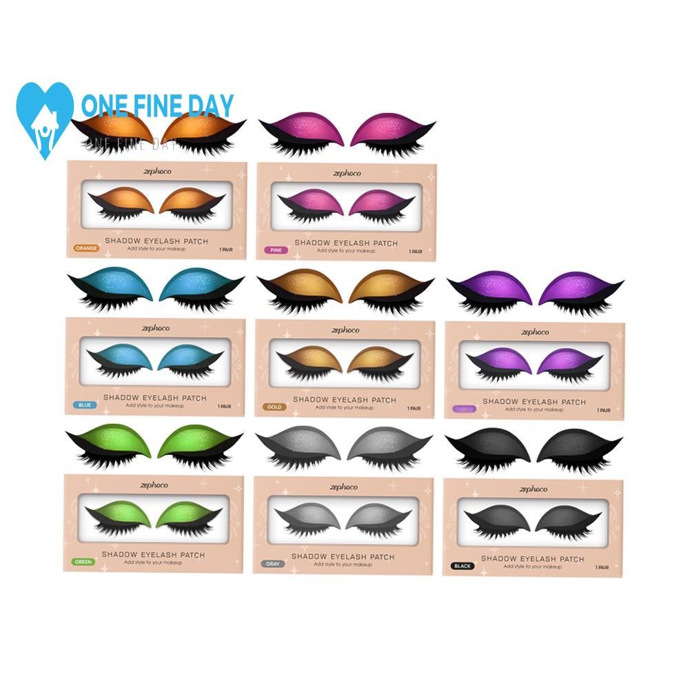 Lazy Eyeshadow Lash Stickers Quick Makeup Long Lasting Stickers Portable Eyelash False J5g6