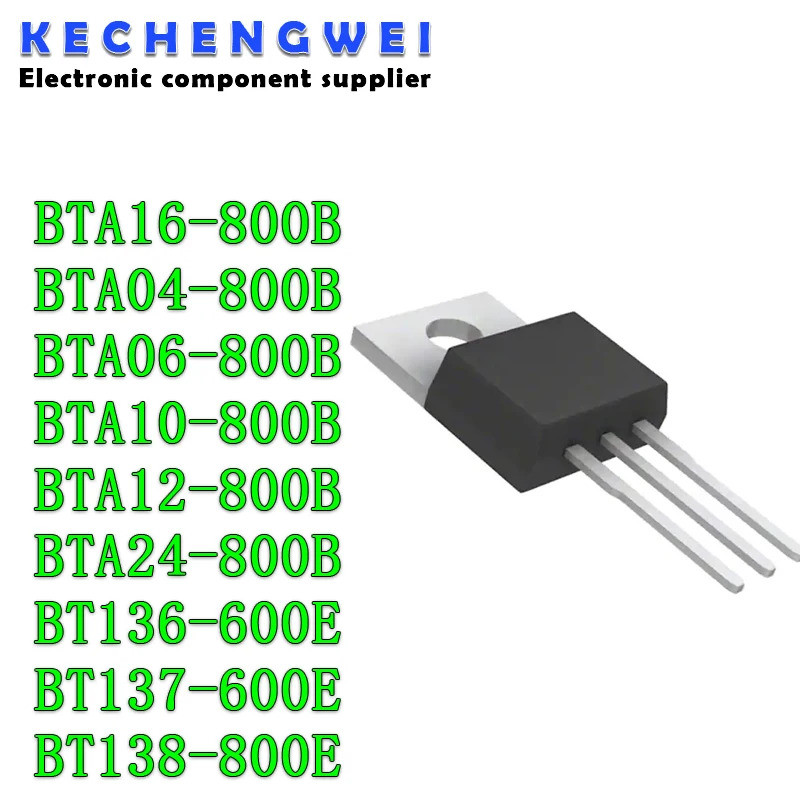 1-5 ชิ้น BTA16-800B TO-220 BTA16-800 BTA16 800V 16A BTA04-800B BTA06-800B BTA10-800B BTA12-800B BTA1