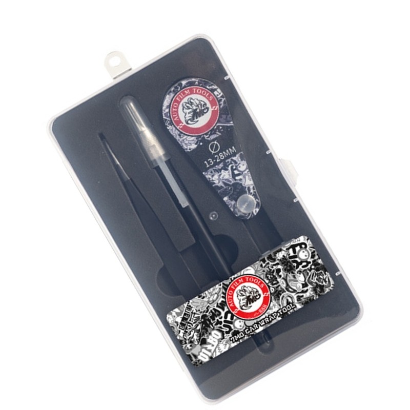 RUN Car Circle Cut Template 13-28mm Hole Cutting Aid พร้อมกล่องเก็บของ