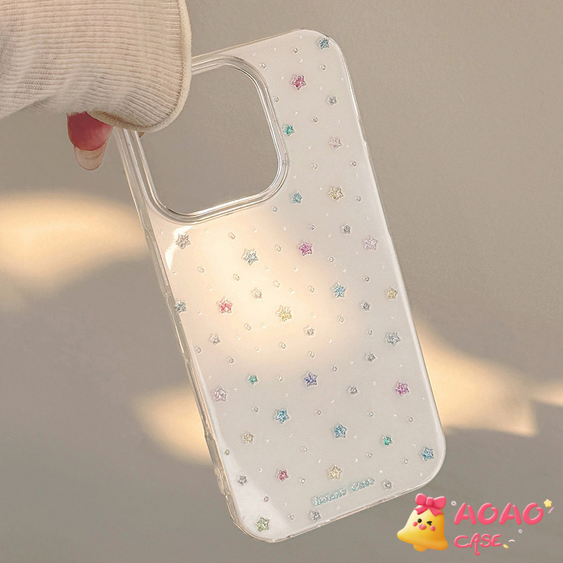 เคสไอโฟน 11 สำหรับ iPhone 16 15 13 11 14 12 Pro Max 15 16 14 Plus ปกอ่อน IMD สีสันสดใส หวานน้อย หรูหรา