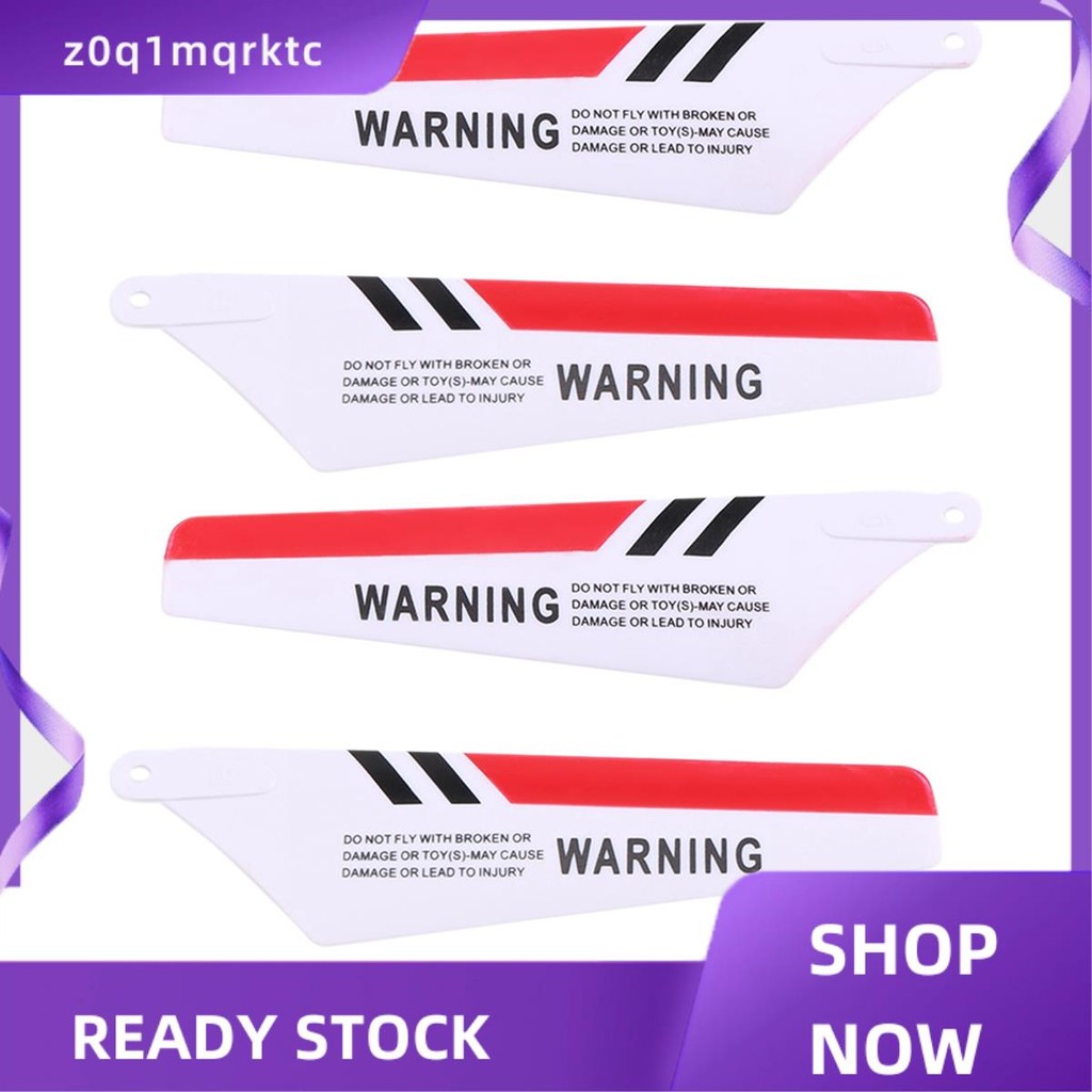 z0q1mqrktc 4 x Blades S107 S107G Gyro รีโมทคอนโทรลเฮลิคอปเตอร์ซ่อมสีแดง
