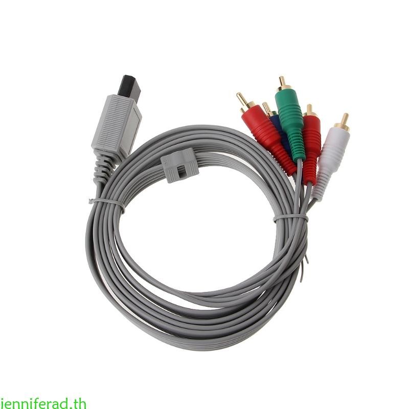 Jenniferad 1 8m ส่วนประกอบ 1080P HDTV AV o 5RCA อะแดปเตอร์สําหรับคอนโซล