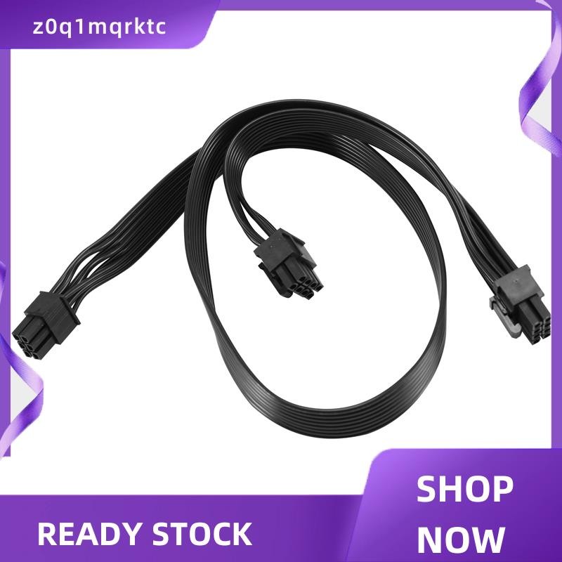 z0q1mqrktc PCI-E 6 Pin ถึง 2 พอร์ต 6+2 Pin สายไฟ 6Pin ถึง 8Pin สําหรับ V Series V850 V700 V1000 Modu