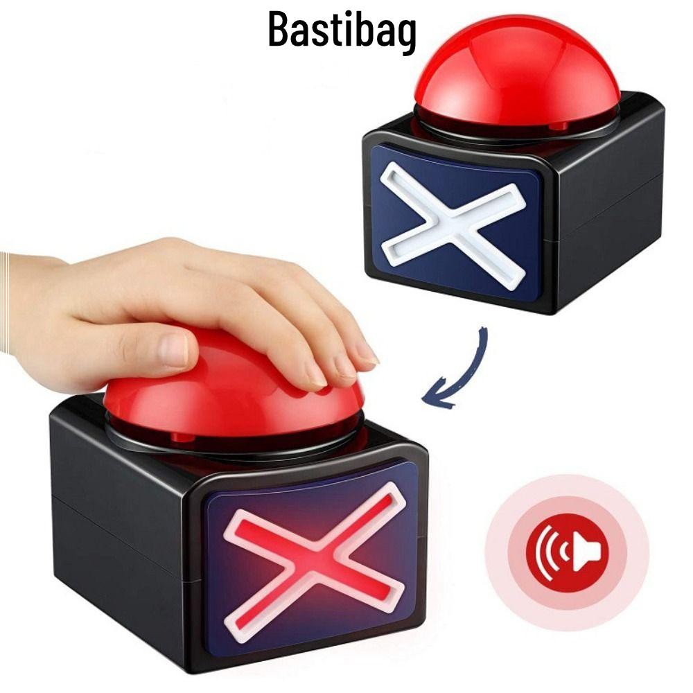 BASTIBAG คําตอบเกม, ของเล่นมีเสียงพร้อม Buzzer เกมสีแดงแสงเสียง, Trivia Quiz ABS Talent Buzzer