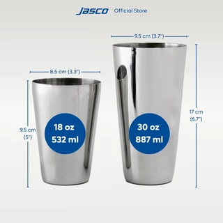 Jasco ค็อกเทลเช็คเกอร์ สแตนเลส Tin On Tin Shaker #TIN-1830