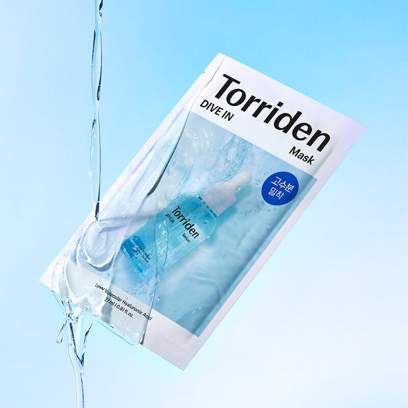 Torriden Dive In Low Molecule Hyaluronic Acid Mask Sheet 27ml ทอร์ริเดน แผ่นมาสก์หน้า. — صورة 2