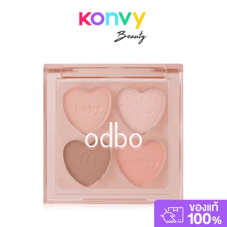 ODBO Baby Cutesy Palette OD2035 1.8g โอดีบีโอ อายแชโดว์พาเลท 4 เฉดสี.