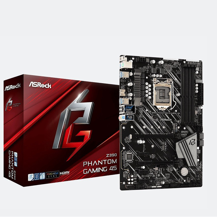 ASRock Z390 Phantom Gaming 4S เมนบอร์ด 1151 รองรับ ki58600i7870