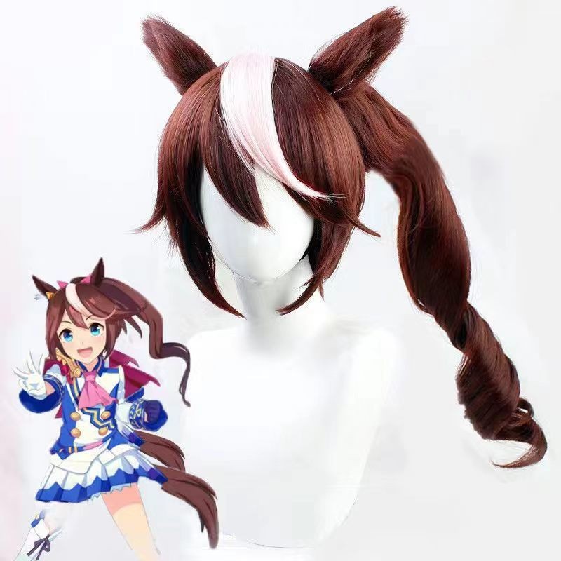 【พร้อมส่ง】uma musume pretty derby cosplay wig cinderella gray Tokai Teio figure anime girl วิกผม ทรง