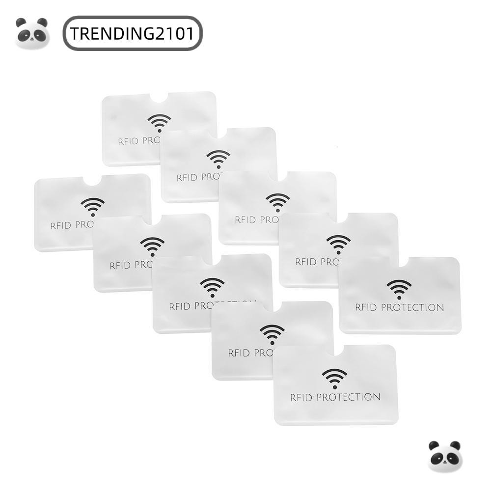 ซองใส่บัตรอลูมิเนียม 10/20 ชิ้น ป้องกัน RFID สําหรับบัตรเครดิต บัตรประชาชน